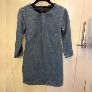 Denim 3/4 sleeve mini dress. Zara size XS